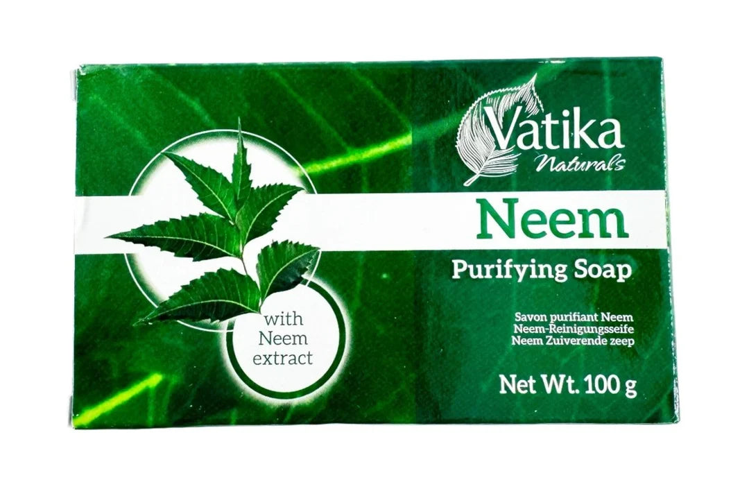 Vatika Naturals Neem Purifying Soap - 100g - product detail | CC Hair & Beauty