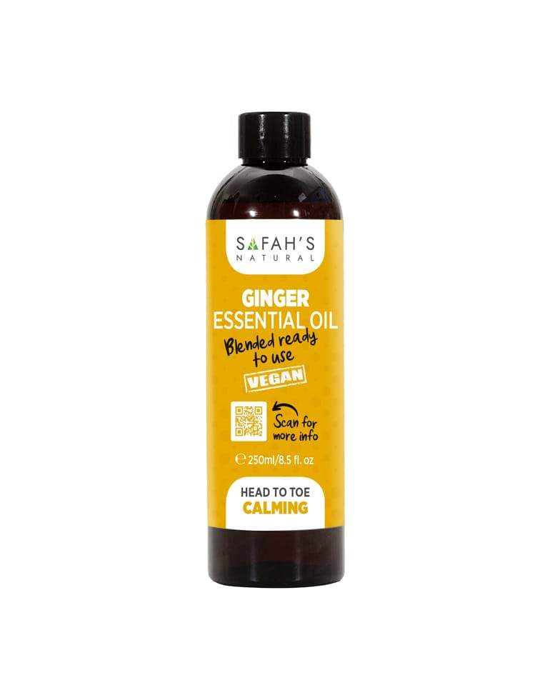 Safahs Natural Ginger Essential Oil - 250Ml | Shop at CC Hair & Beauty UK