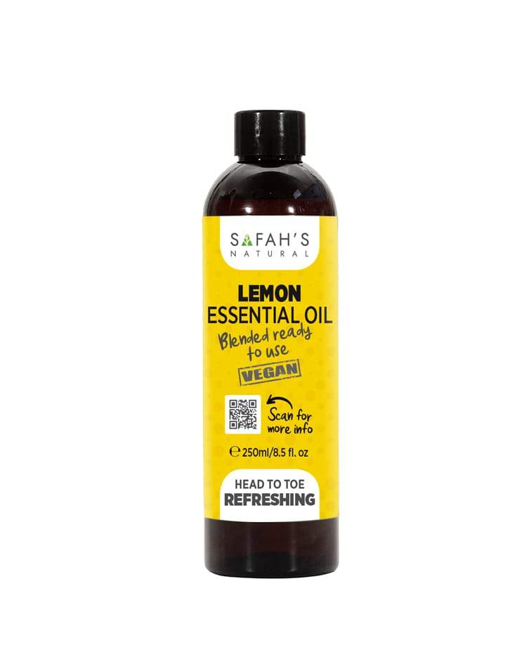 Safahs Natural Lemon Essential Oil - 250Ml | Shop at CC Hair & Beauty UK