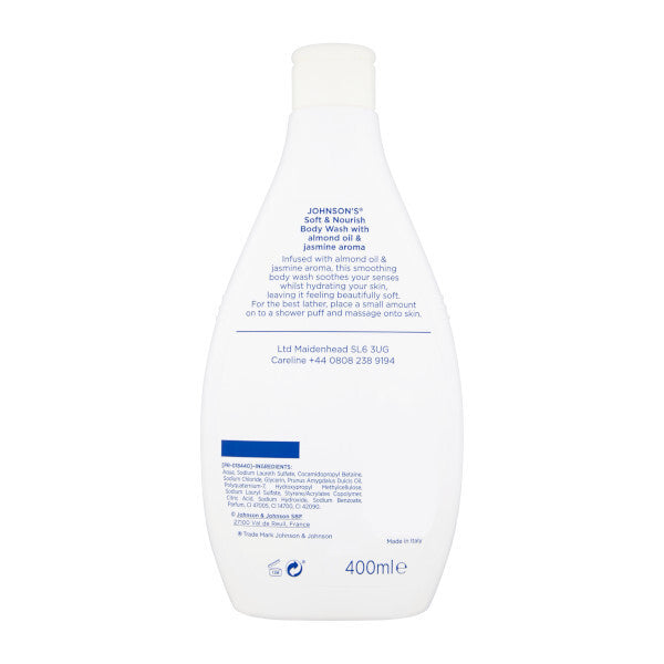 Johnsons Johnson's Soft & Nourish Body Wash 400ml | CC Hair & Beauty Leeds