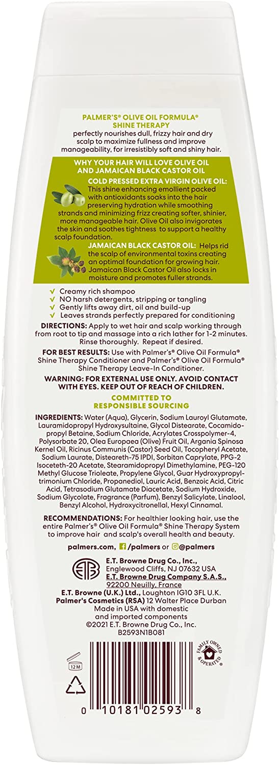 Palmer's Olive Oil Shine Therapy Shampoo - 400ml