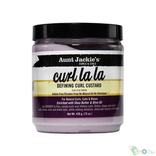 Aunt Jackies Curl La La Defining Curl Custard Jar- 15 Oz