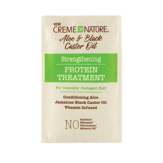 Cream of Nature Aloe&Black Castor Oil Strengthening Protein Treatment 1.5oz