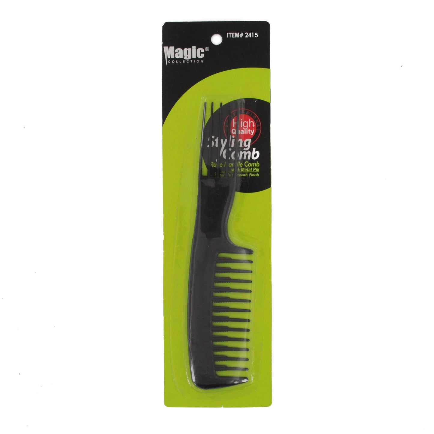 Magic Collection Rake Handle Comb with Plastic Pik #2415