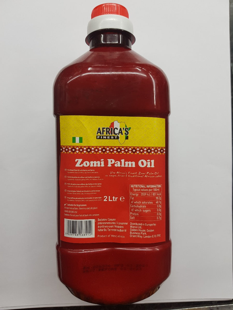 Africa's Finest Zomi Palm Oil 2L