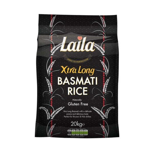 Laila Xtra Long Grain Basmati Rice 2kg, 5kg, 10kg, 20kg