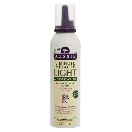 Aussie 3 Minute Miracle Light Aussome Volume Deep Treatment Mousse - 150ml