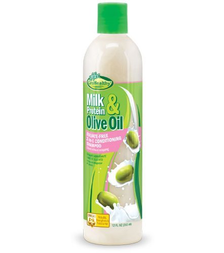Sof N Free Gro Healthy Milk Protein & Olive Oil Sulfate Free 2 in 1 Conditioning Shampoo 