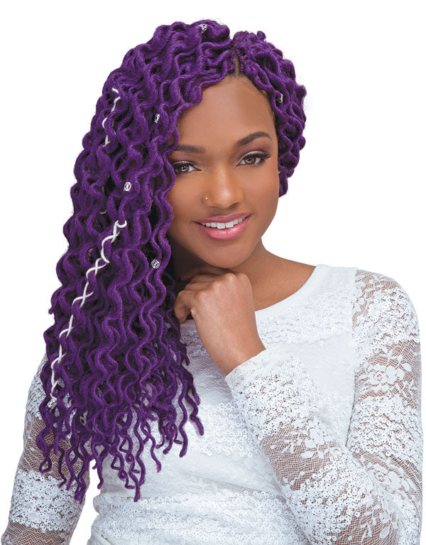 Janet Collection 2 X Mambo Coily Dense Loc 18"
