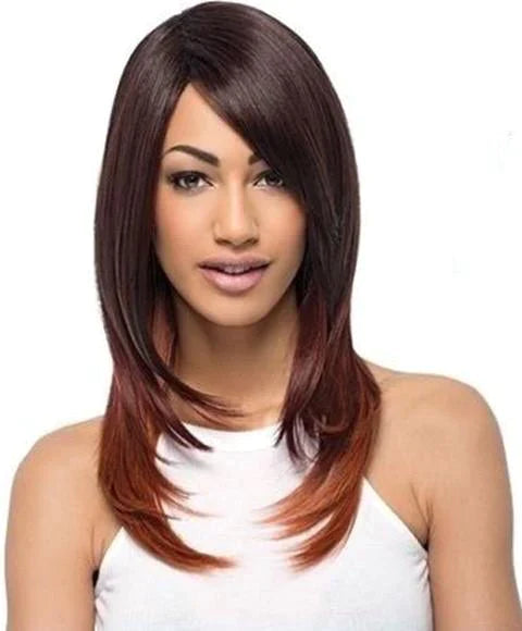 Sleek Fashion Idol Synthetic Hair Premium Wig - Rowena