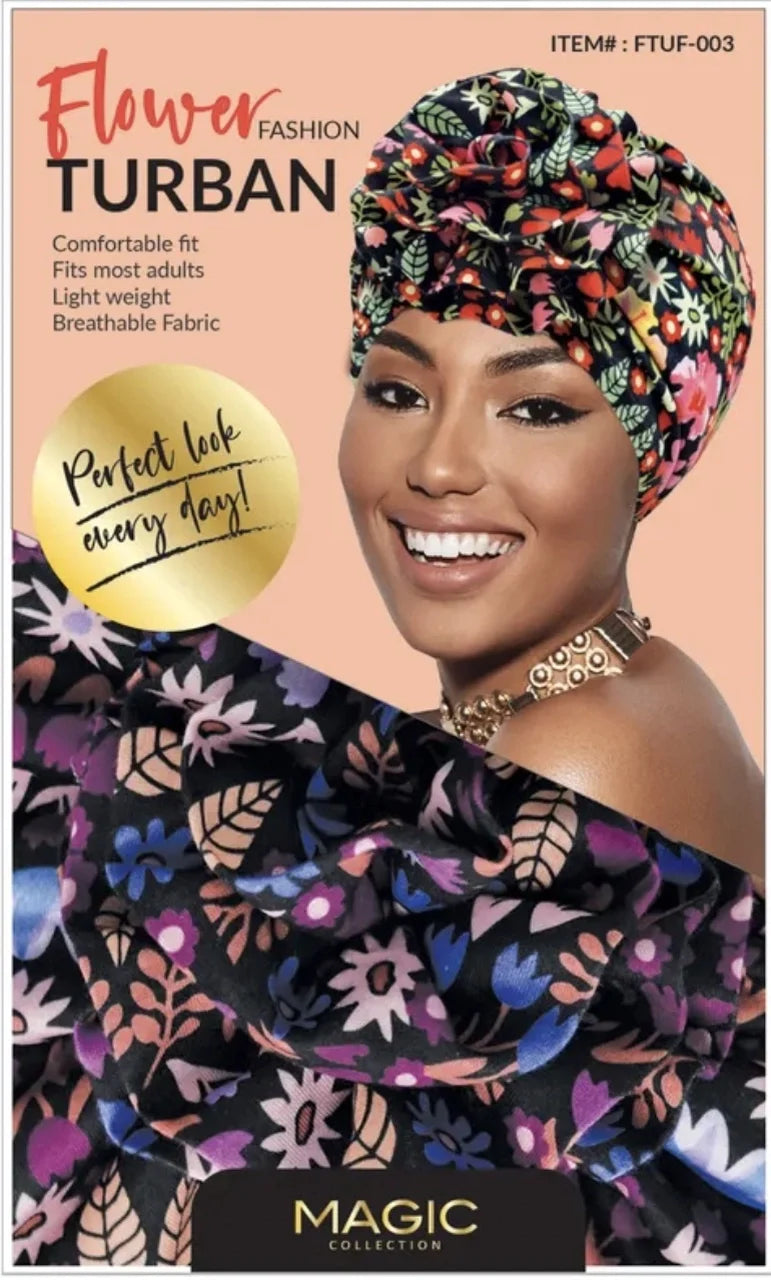 Magic Collection Fashion Turban - Flower