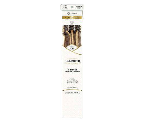 Dressmaker Unlimited 8 pcs Clip in Human Hair Extension 14, 18 & 22" - Straight