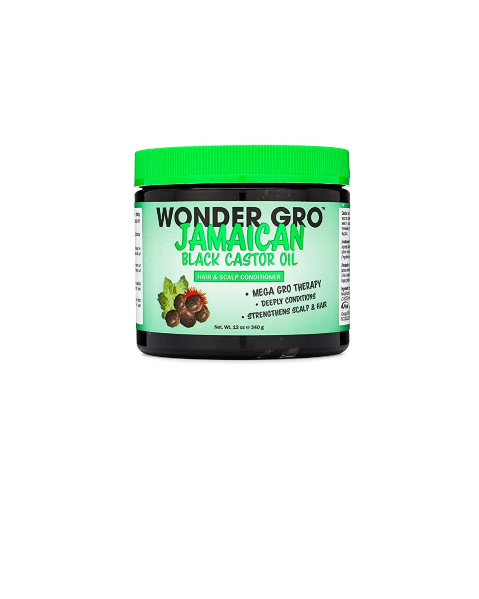Wonder Gro Jamaican Black Castor Oil Hair Grease Styling Conditioner 12 ...