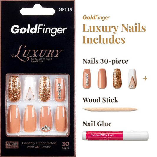 KISS GoldFinger Luxury Nails GFL15