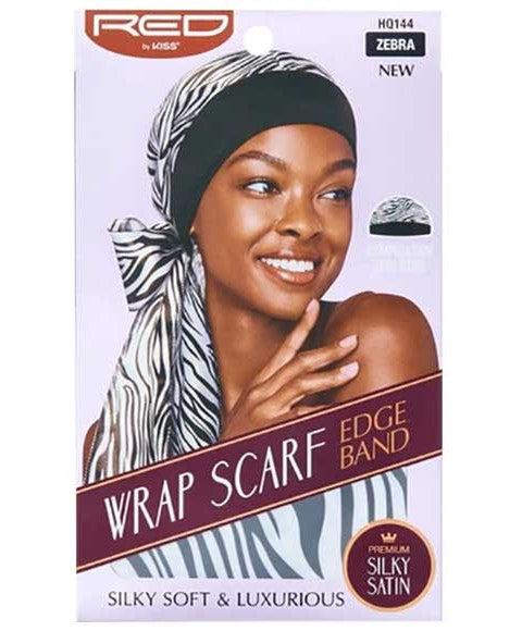 Red By Kiss Wrap Scarf Edge Band - HQ144 Zebra