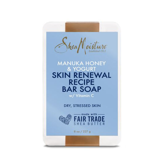 Shea Moisture Manuka Honey & Yogurt Skin Renewal Bar Soap for Dry Skin | 8 oz