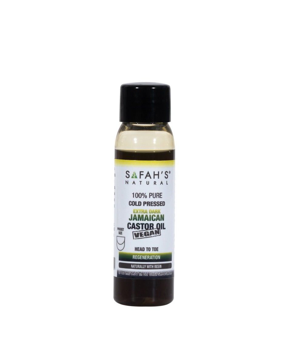 Safah's Natural Cold Pressed 100% Pure Virgin Jamaican Black Castor Oil - 3.5 Oz