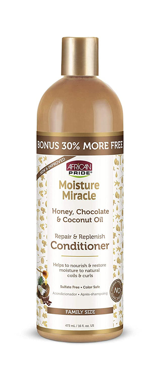 African Pride Moisture Miracle Honey, Chocolate & Coconut Oil Conditioner - 473ml