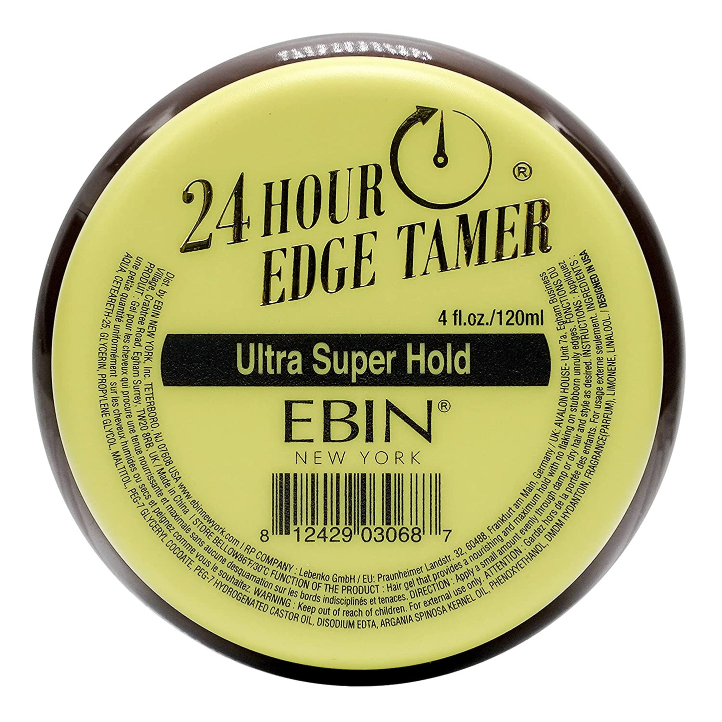 EBIN NEW YORK 24 Hour Edge Tamer Ultra Super Hold - 4oz