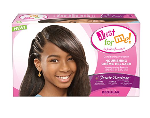 Just For Me No-Lye Nourishing Crème Relaxer, Children's Regular, 1 Application 