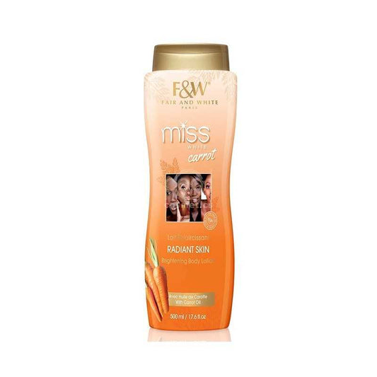 Fair & White Miss White Carrot Brightening Body Lotion - 500ml