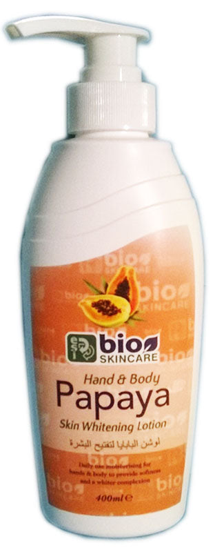 Bio Skincare Hand & Body Papaya Skin Whitening Lotion - 400ml