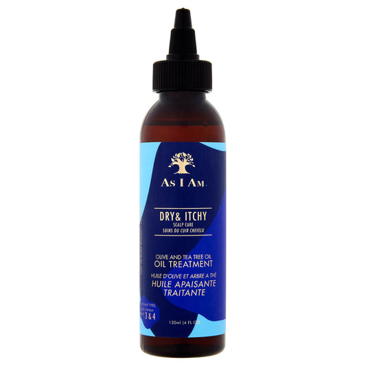 As I Am | Dry & Itchy Scalp Care | Olive & Tea Tree Oil Treatment- 4oz