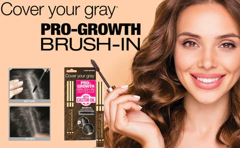 Cover Your Gray Pro-growth Brush-in Hair Touch-up With Castor Oil