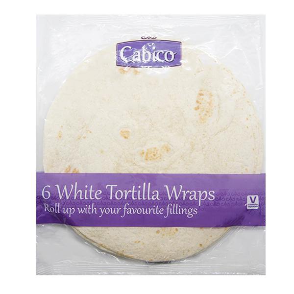 Cabico 6 White Tortilla Wraps