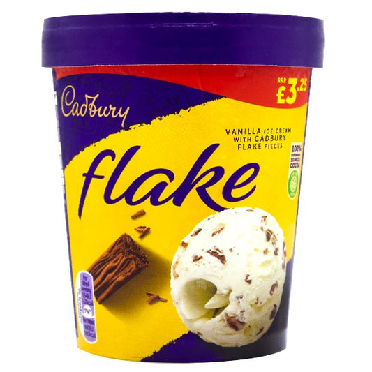 Cadbury Flake Ice Cream Tub 480ml