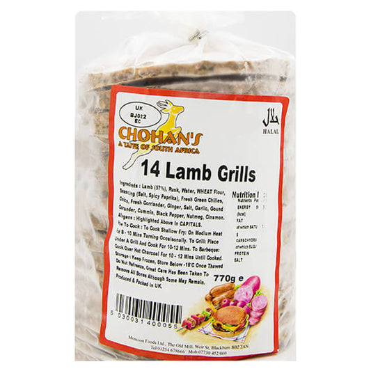 Chohans 14 Lamb Grills