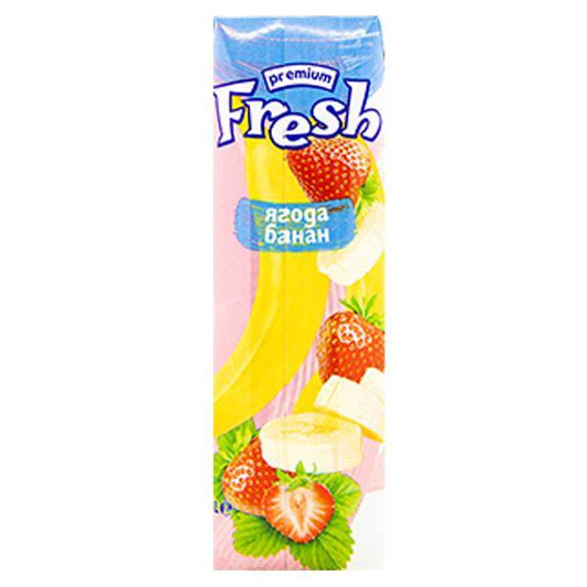 Fresh Strawberry & Banana Juice 1L