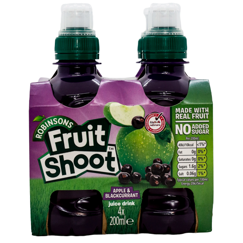Robinson's Fruit Shoot Apple and Blackcurrant 4 Pack