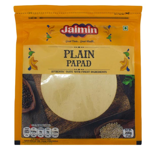 Jaimin Plain Papad 200g Multibuy