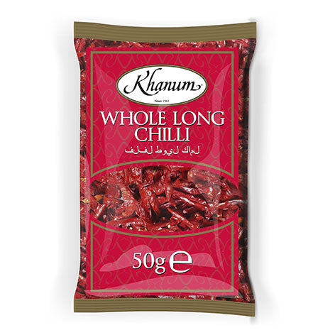 Khanum Whole Long Chilli 50g - 200g