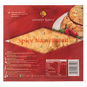 Leicester Bakery Spicy Naan Bread