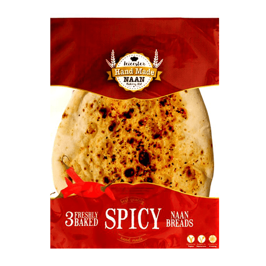 Leicester Bakery Handmade Naan Spicy