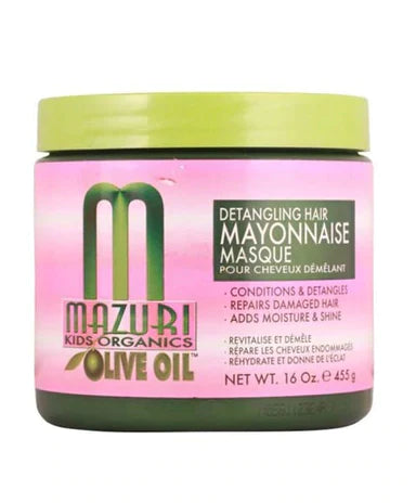 Mazuri Kids Olive Oil Detangling Hair Mayonnaise Masque - 455g