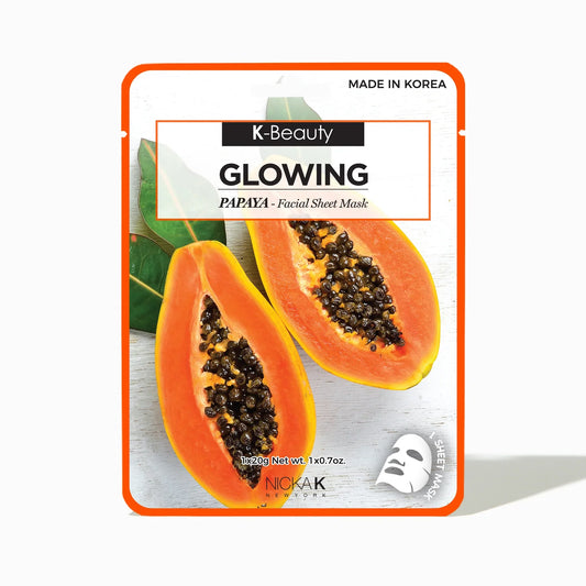 Nickak K-Beauty Glowing Facial Sheet Mask - 0.7 oz