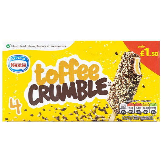 Nestle Toffee Crumble 4pck