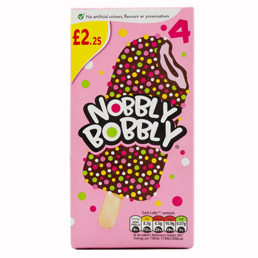 Nobbly Bobbly Ice Lolly 4pck