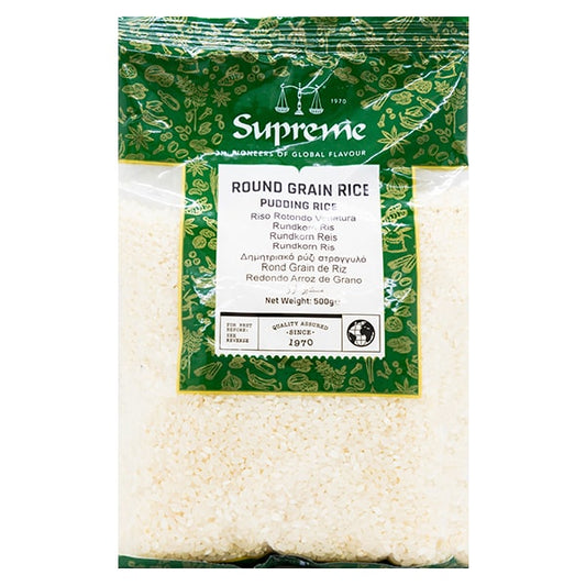 Supreme Round Grain Pudding Rice 500g - 1kg