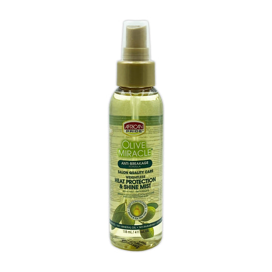 African Pride Olive Miracle Weightless Heat Protection & Shine 4 oz