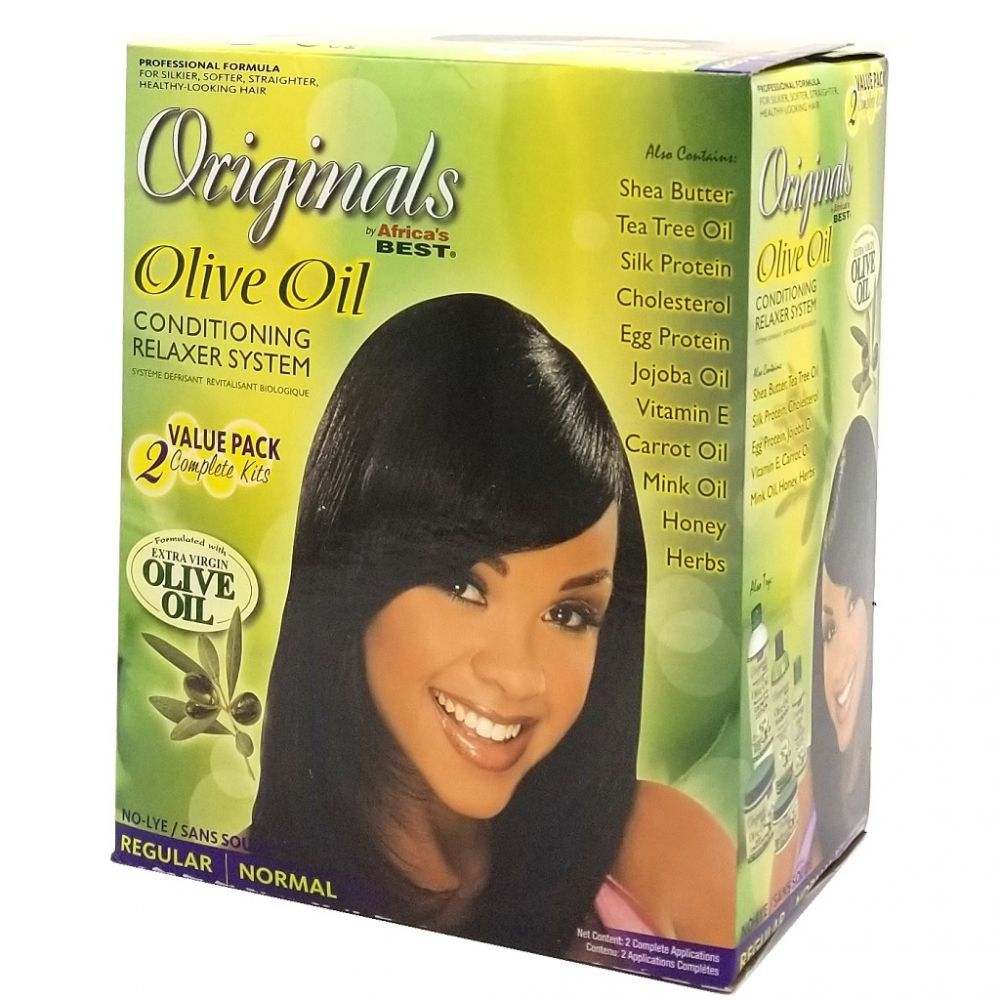 Africas Best Originals Olive Oil Conditioning Relaxer 2 Value Pack