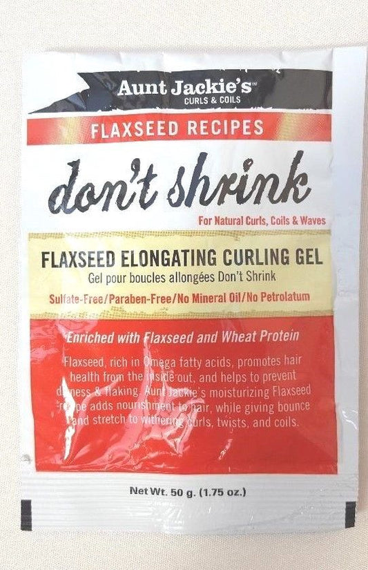 Aunt Jackie's Don't Shrink Elongating Flaxseed Curling Gel - 50g (TRAVEL SIZE)