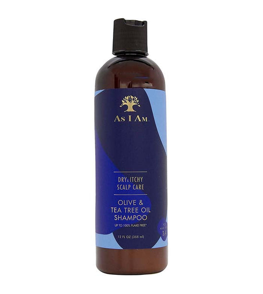 As I Am Dry and Itchy Scalp Care Olive and Tea Tree Oil Shampoo - 12Oz