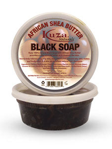 Kuza Black Soap with Shea Butter 8oz