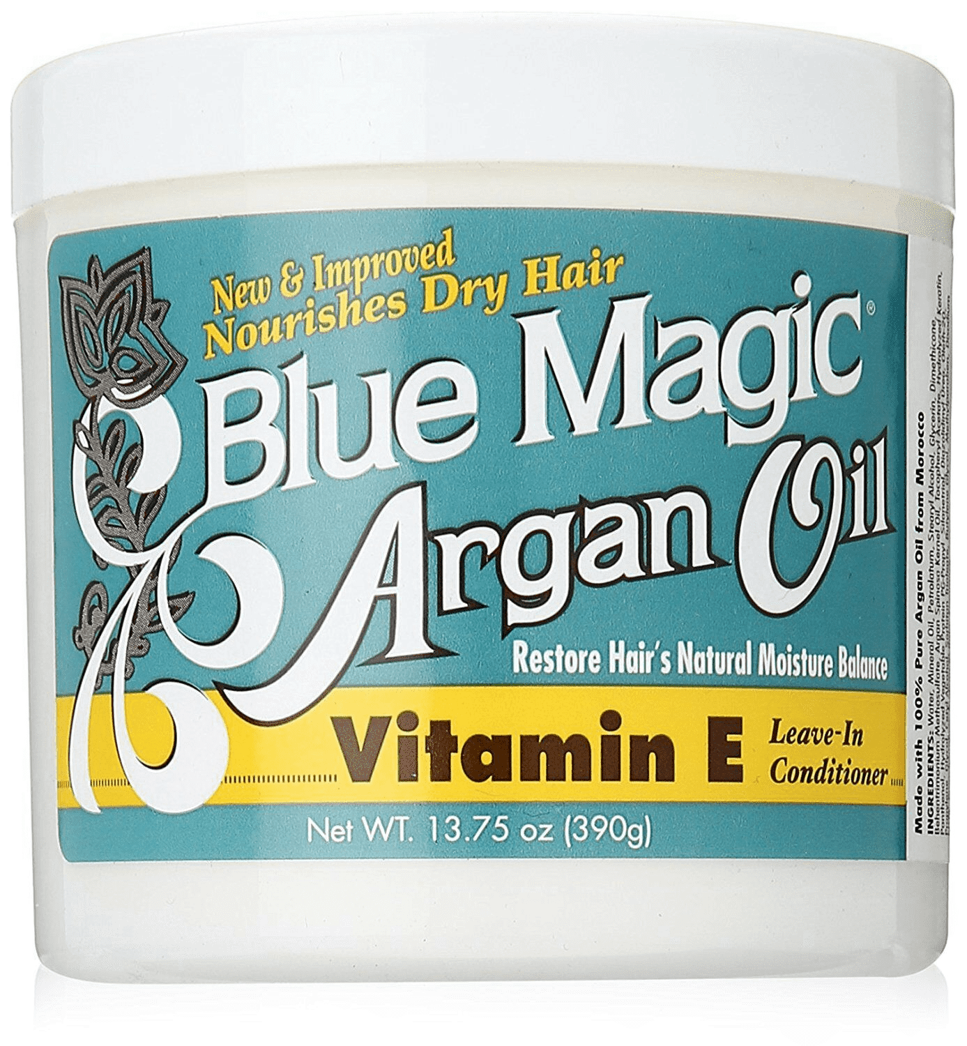 Blue Magic Argan Oil Vitamin E Leave-In Conditioner 13.75 Oz