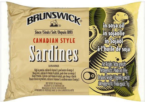 Brunswick Canadian Style Sardines In Soya Oil 106G