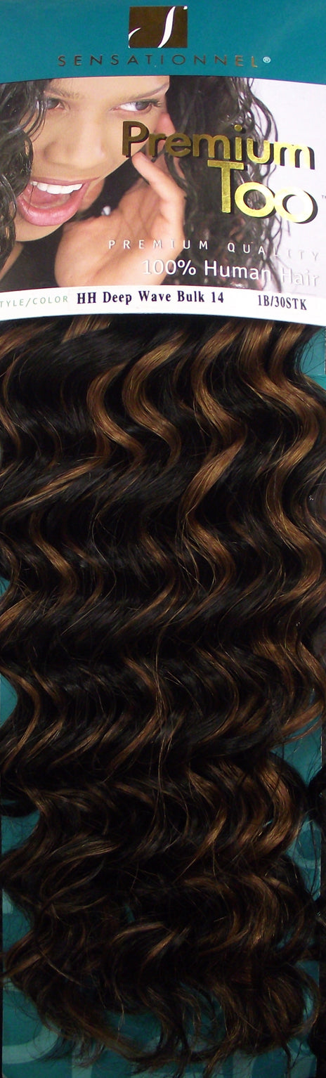 Sensationnel Premium Too Deep Wave Bulk 100% Human Hair Extensions